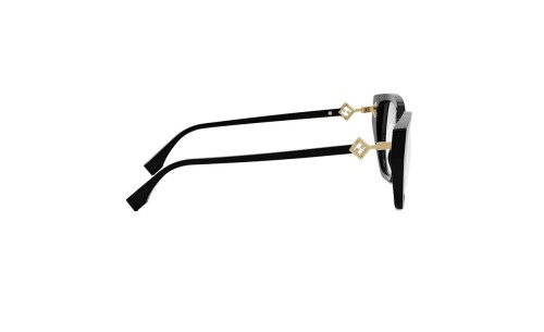 Fendi FE50100I - 001 - 53 Brillenfassungen Schwarz Cat Eye