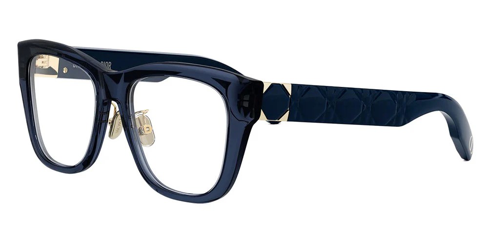 Dior LADY 95.22O S1F - 3000 - 52 Brillenfassungen Blau Eckig