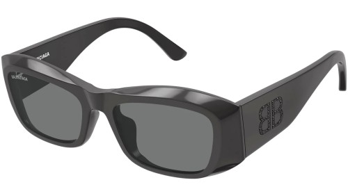 Balenciaga BB0397SA - 004 - 54 Sonnenbrillen Grau Eckig