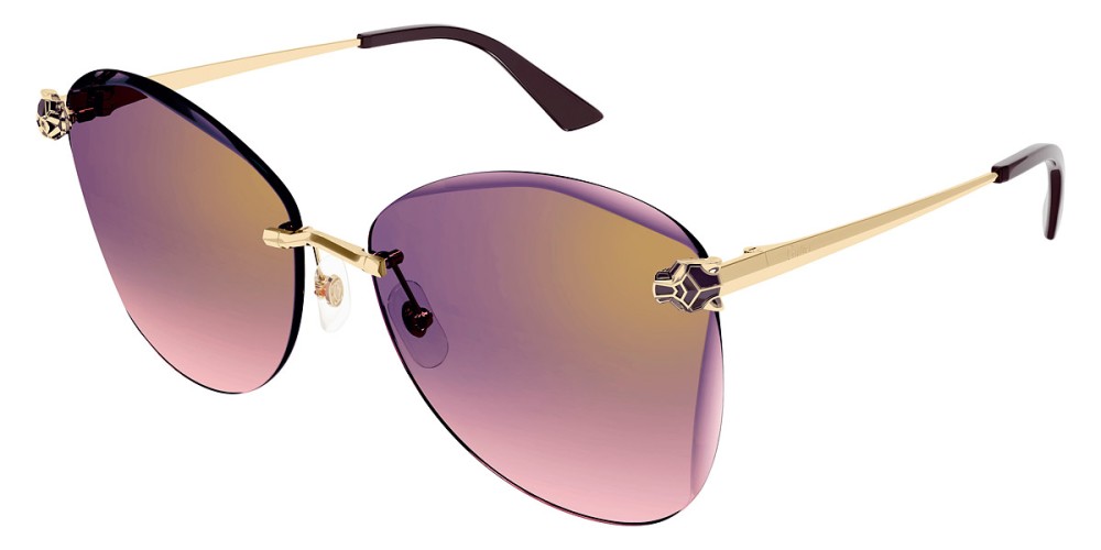 Cartier CT0398S - 003 - 62 Sonnenbrillen Gold Schmetterling