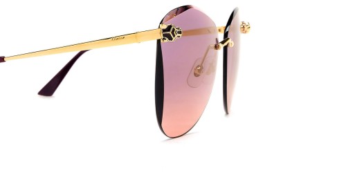 Cartier CT0398S - 003 - 62 Sonnenbrillen Gold Schmetterling