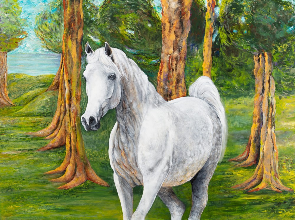 Fanni Mikó HORSE - 2024, ACRYLIC, CANVAS - 120 X 160 Gemälde
