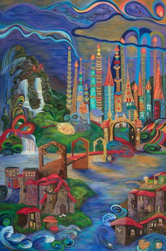 Fanni Mikó - Gemälde - THE OTHER SIDE - 2024, ACRYLIC, CANVAS - 150 x 100