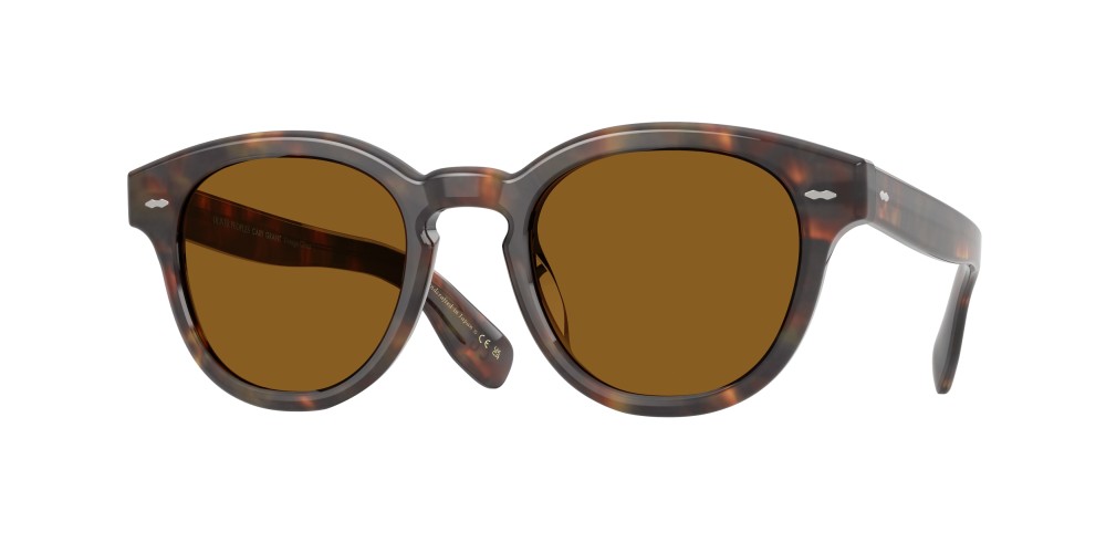 OLIVER PEOPLES OV5413SU CARY GRANT (HANMADE IN JAPAN) - 180153 - 48 Sonnenbrillen Dunkle Havanna Rund