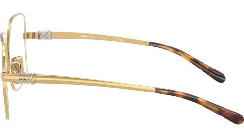 MIU MIU MU 51YV - 5AK1O1 - 53 Brillenfassungen Gold Eckig