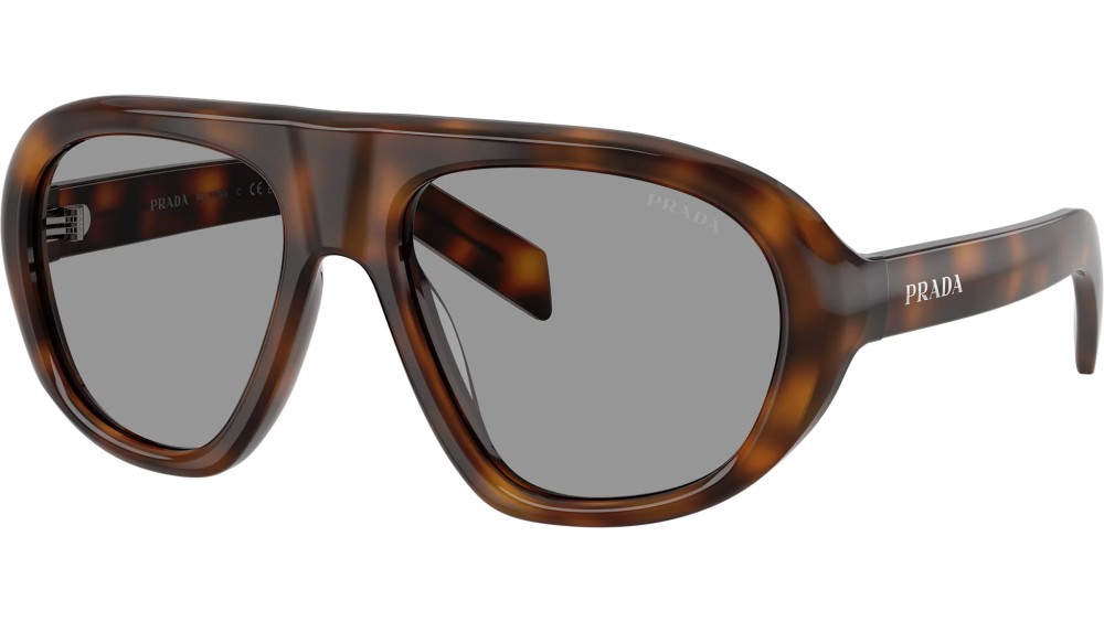 PRADA PR C05S - 20D50Q - 57 Sonnenbrillen Wacholder Schildkröte Pilot (Aviator)