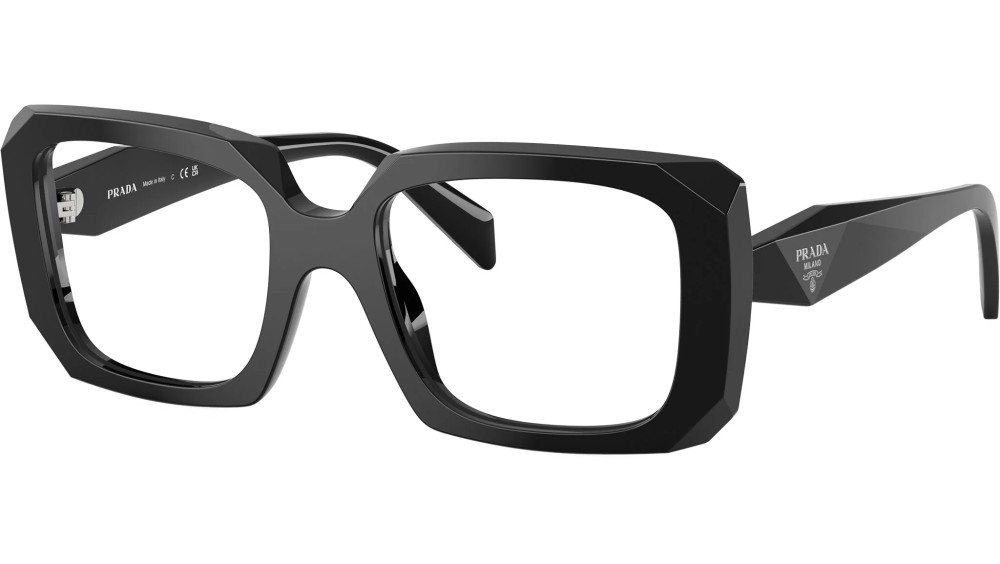 PRADA PR C09V - 16K1O1 - 53 Brillenfassungen Schwarz Eckig