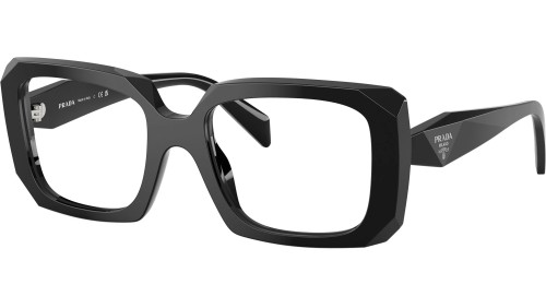 PRADA PR C09V - 16K1O1 - 53 Brillenfassungen Schwarz Eckig