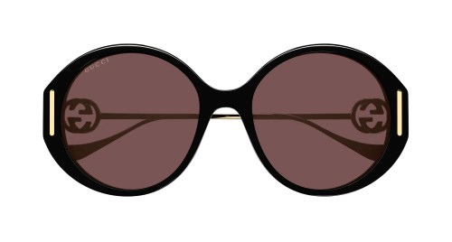 Gucci GG1202S - 001 - 57 Sonnenbrillen Schwarz Rund