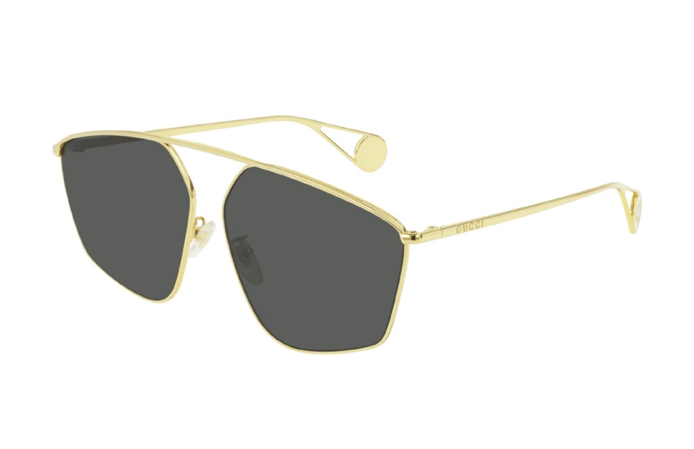 Gucci GG0437SA - 002 - 60 Sonnenbrillen Gold Pilot (Aviator)