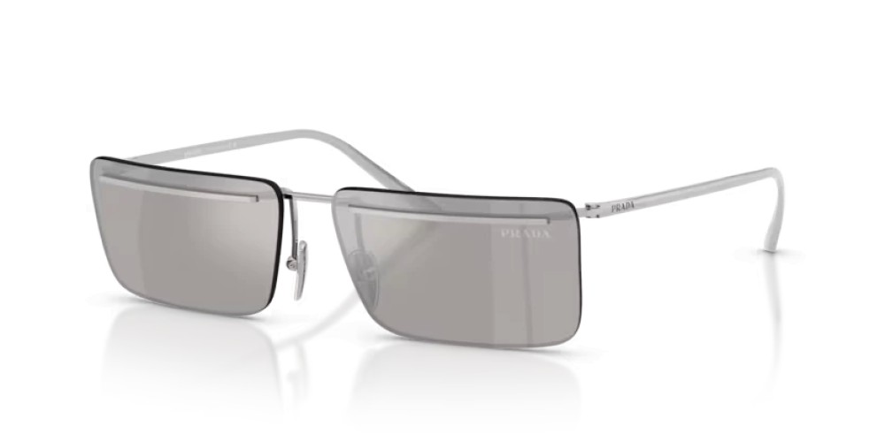 PRADA PR C53S - 1BC60N - 60 Sonnenbrillen Silber Rechteck