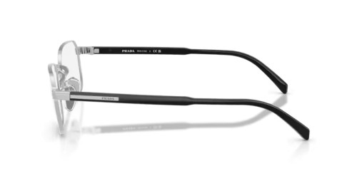 PRADA PR C50VD - 1BC1O1 - 55 Brillenfassungen Silber Eckig