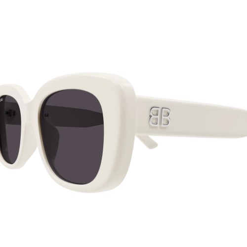 Balenciaga BB0294SK - 003 - 55 Sonnenbrillen Weiß Quadratisch