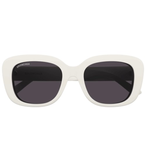 Balenciaga BB0294SK - 003 - 55 Sonnenbrillen Weiß Quadratisch