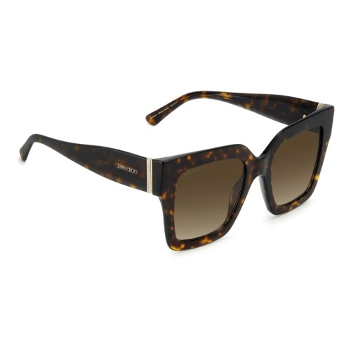 Jimmy Choo EDNA/S - 086HA - 52 Sonnenbrillen Havanna Quadratisch