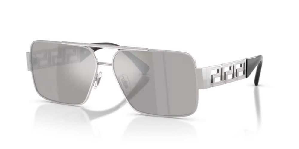 VERSACE VE2290 - 10016G - 61 Sonnenbrillen Silber Rechteck