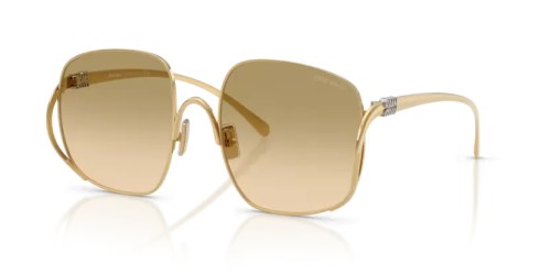 MIU MIU MU A57S - 5AK20S - 57 Sonnenbrillen Gold Eckig