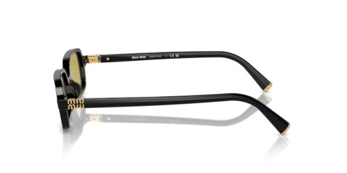 MIU MIU MU 11ZS - 16K07O - 51 Sonnenbrillen Schwarz Rechteck