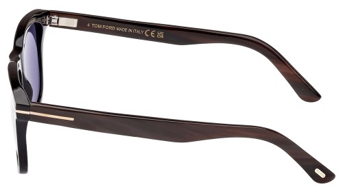 Tom Ford FT1046-Private Collection REAL HORN - 63V - 53 Sonnenbrillen Schwarz Eckig