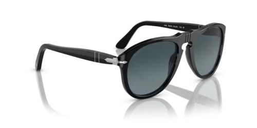 Persol PO0649 - 95/S3 - 56 - MIT POLARISIERTEN GLÄSERN Sonnenbrillen Schwarz Pilot (Aviator)
