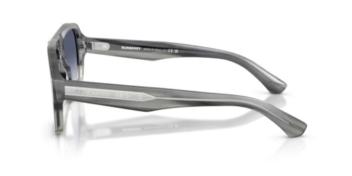 BURBERRY BE4478 - 420814 - 55 Sonnenbrillen Gestreiftes Grau Verlauf Pilot (Aviator)