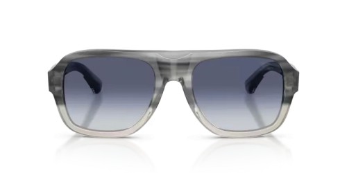 BURBERRY BE4478 - 420814 - 55 Sonnenbrillen Gestreiftes Grau Verlauf Pilot (Aviator)