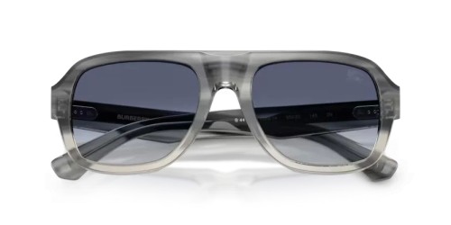 BURBERRY BE4478 - 420814 - 55 Sonnenbrillen Gestreiftes Grau Verlauf Pilot (Aviator)