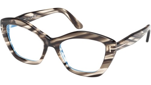 Tom Ford FT6044-B - 056 - 54 - MIT BLAU-VIOLETTEM LICHTFILTER-GLÄSERN Brillenfassungen Cat Eye