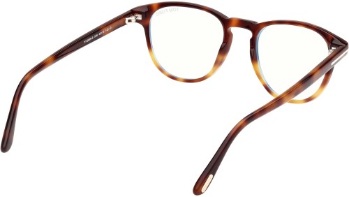 Tom Ford FT5899-B - 056 - 48 - MIT BLAU-VIOLETTEM LICHTFILTER-GLÄSERN Brillenfassungen Panto / Abgerundet