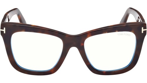 Tom Ford FT5881-B - 052 - 52 - MIT BLAU-VIOLETTEM LICHTFILTER-GLÄSERN Brillenfassungen Cat Eye