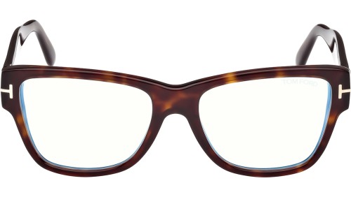Tom Ford FT5878-B - 052 - 55 - MIT BLAU-VIOLETTEM LICHTFILTER-GLÄSERN Brillenfassungen Cat Eye