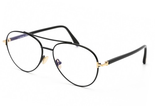 Tom Ford FT5684-B - 001 - 55 - MIT BLAU-VIOLETTEM LICHTFILTER-GLÄSERN Brillenfassungen Pilot (Aviator)