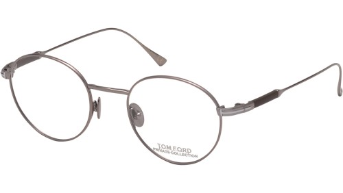 Tom Ford FT5717-Private Collection - 012 - 49 Brillenfassungen Grau Rund