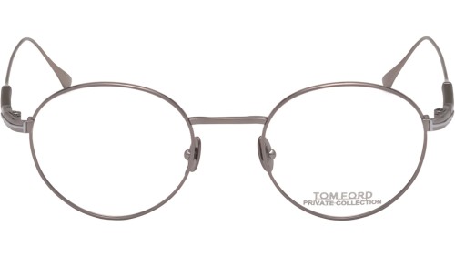 Tom Ford FT5717-Private Collection - 012 - 49 Brillenfassungen Grau Rund