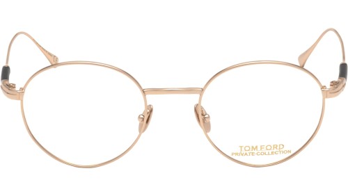 Tom Ford FT5717-Private Collection - 028 - 49 Brillenfassungen Roségold Rund