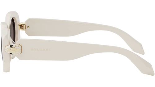 Bvlgari BV40007I SERPENTI - 25A - 52 Sonnenbrillen Weiß Oval