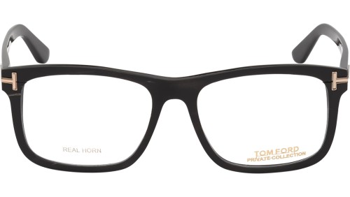 Tom Ford FT5719-Private Collection REAL HORN - 063 - 54 Brillenfassungen Schwarz Eckig