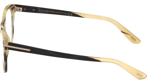 Tom Ford FT5721-Private Collection REAL HORN - 062 - 49 Brillenfassungen Panto / Abgerundet