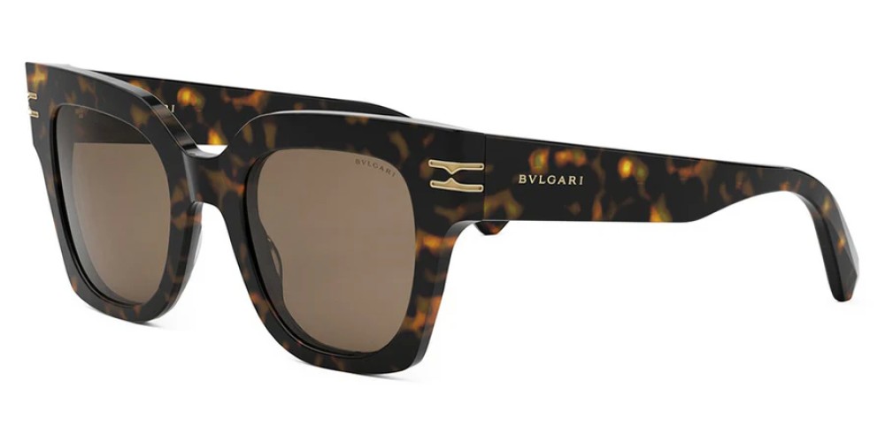 Bvlgari BV40013I ZERO1 - 52E - 49 Sonnenbrillen Havanna Eckig