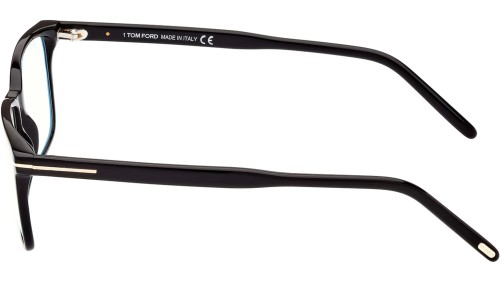 Tom Ford FT5802-B - 001 - 53 - MIT BLAU-VIOLETTEM LICHTFILTER-GLÄSERN Brillenfassungen Eckig