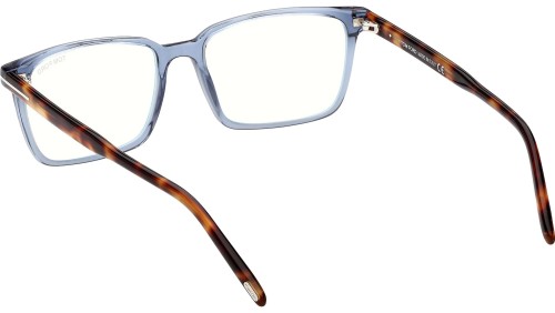Tom Ford FT5802-B - 090 - 55 - MIT BLAU-VIOLETTEM LICHTFILTER-GLÄSERN Brillenfassungen Eckig