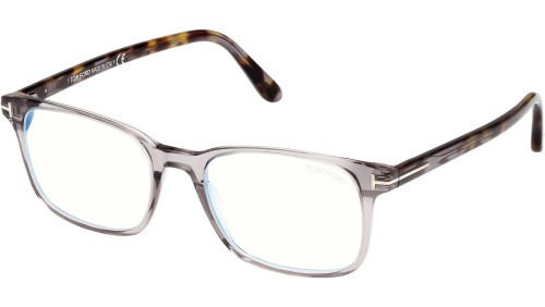 Tom Ford FT5831-B - 020 - 51 - MIT BLAU-VIOLETTEM LICHTFILTER-GLÄSERN Brillenfassungen Eckig