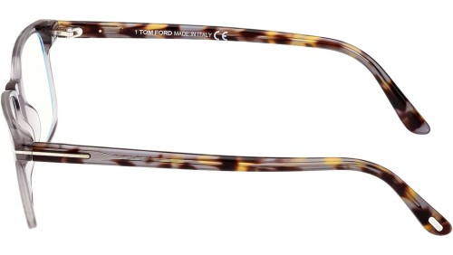 Tom Ford FT5831-B - 020 - 51 - MIT BLAU-VIOLETTEM LICHTFILTER-GLÄSERN Brillenfassungen Eckig