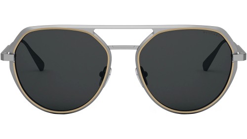 Bvlgari BV40019U OCTO - 17D - 56 Sonnenbrillen Silber Pilot (Aviator)