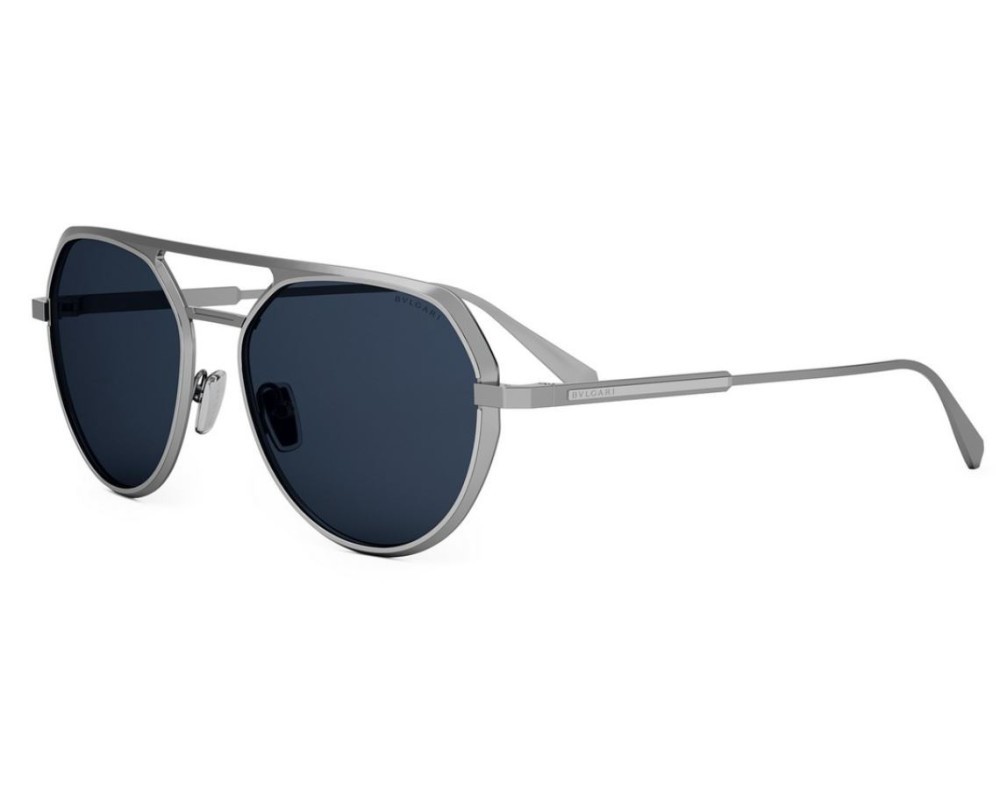 Bvlgari BV40019U OCTO - 17V - 56 Sonnenbrillen Silber Pilot (Aviator)