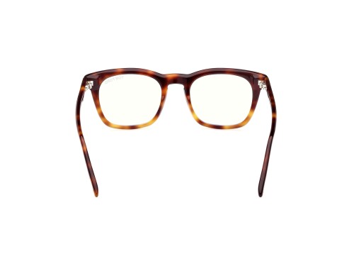 Tom Ford FT5870-B - 056 - 50 - MIT BLAU-VIOLETTEM LICHTFILTER-GLÄSERN Brillenfassungen Havanna Eckig