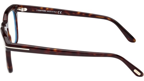 Tom Ford FT5870-B - 052 - 50 - MIT BLAU-VIOLETTEM LICHTFILTER-GLÄSERN Brillenfassungen Eckig