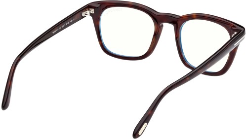 Tom Ford FT5870-B - 052 - 50 - MIT BLAU-VIOLETTEM LICHTFILTER-GLÄSERN Brillenfassungen Eckig