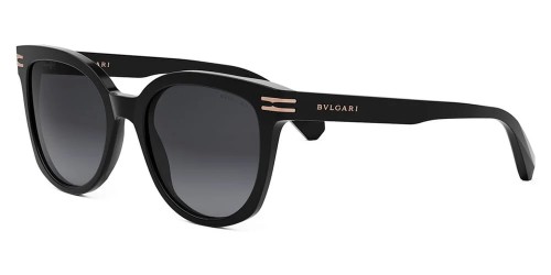 Bvlgari BV40027I B ZERO1 - 01B - 52 Sonnenbrillen Schwarz Kissenform (Abgerundet)