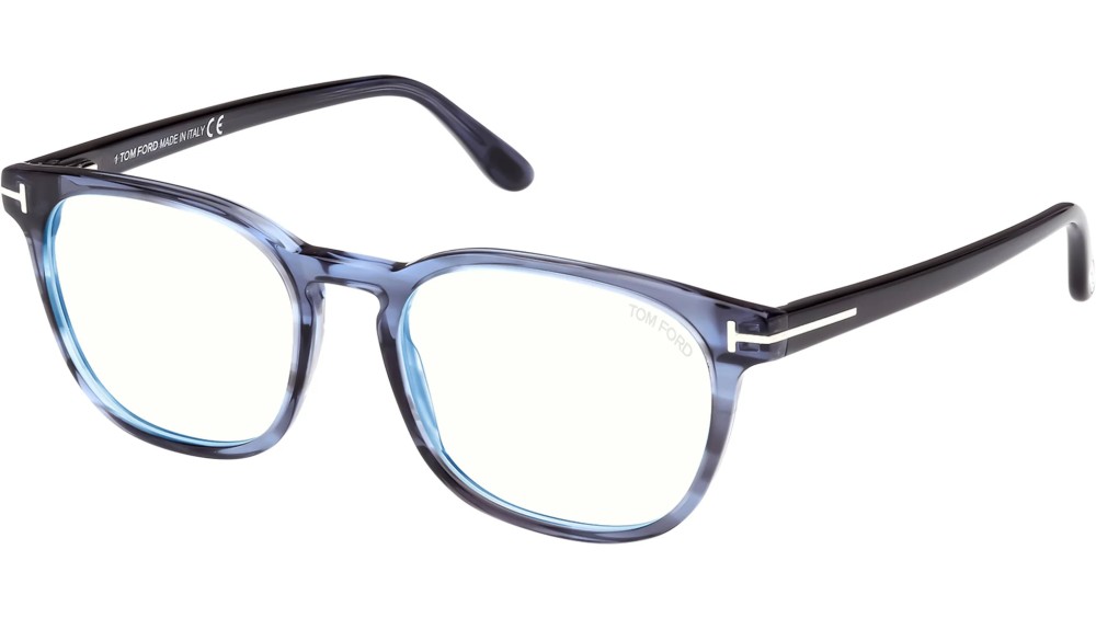 Tom Ford FT5868-B - 092 - 51 - MIT BLAU-VIOLETTEM LICHTFILTER-GLÄSERN Brillenfassungen